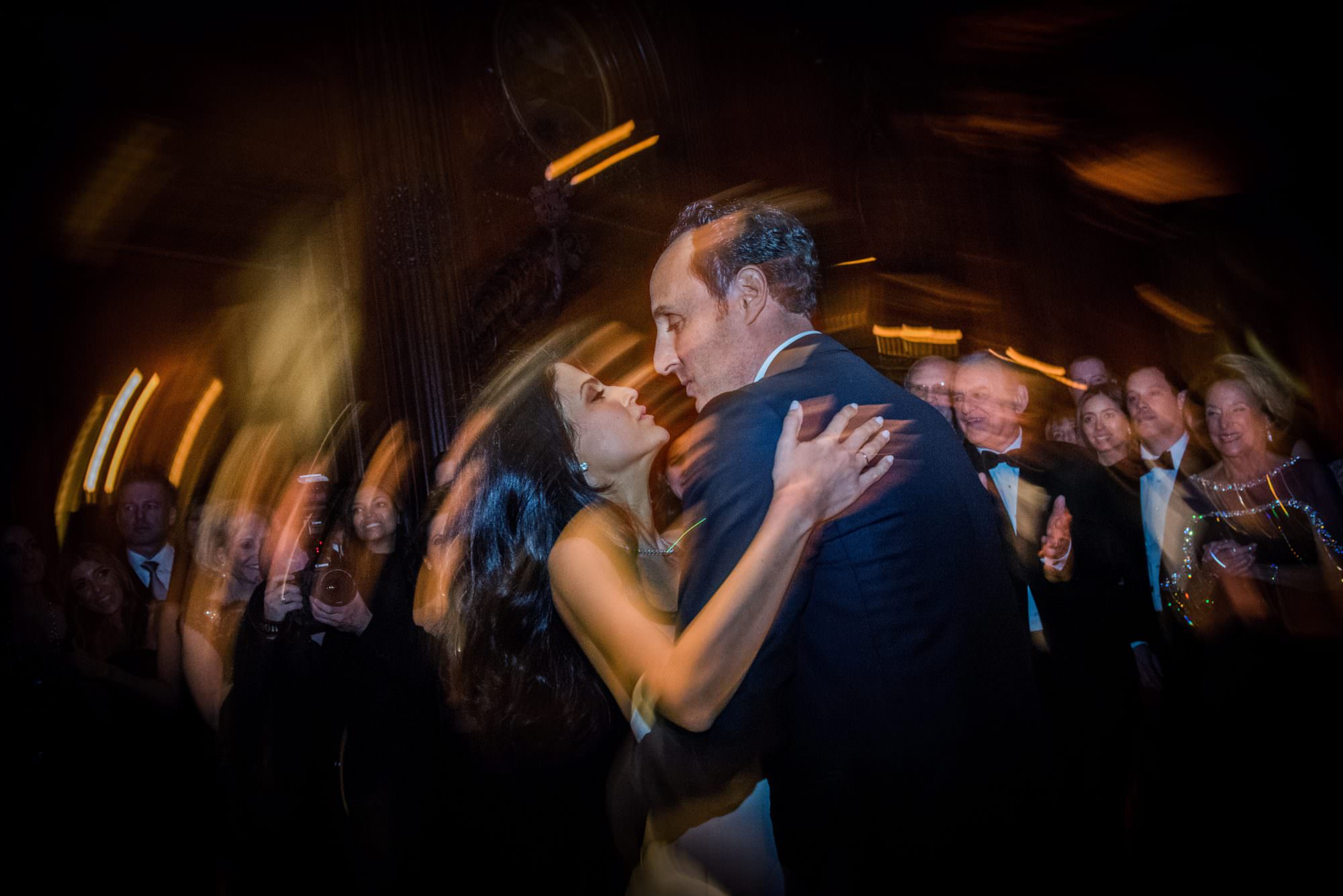 new york city artistic beautiful art wedding photography photographer photo groom bride emotional reception grand entrance jewish parents celebrating mazel tov first dance