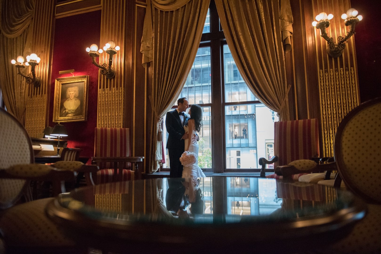new york city wedding photography photographer photo groom bride first look emotional kiss