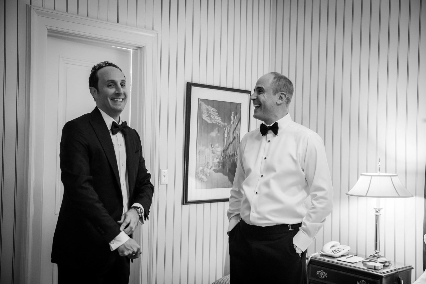 new york city wedding photography photographer photo groom getting ready best man bow tie artistic art